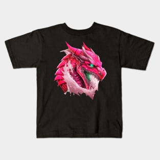 Angry Red Dragon Kids T-Shirt